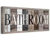 Bathroom in Multi Pattern - Canvas