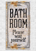 Bathroom Seat Yourself - Canvas