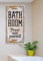 Bathroom Seat Yourself - Canvas