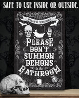 Please Don't Summon Demons - Metal Sign