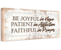 Be Joyful In Hope - Canvas