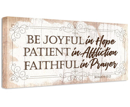Be Joyful In Hope - Canvas