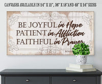 Be Joyful In Hope - Canvas