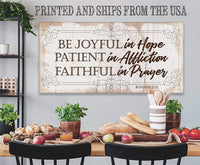 Be Joyful In Hope - Canvas