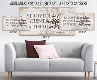 Be Joyful In Hope - Canvas