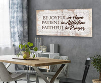Be Joyful In Hope - Canvas