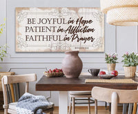 Be Joyful In Hope - Canvas