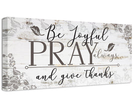 Be Joyful Pray Always - Canvas