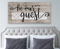 Be Our Guest - Canvas