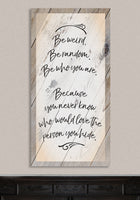 Be Weird Be Random - Canvas