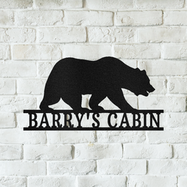 Bear Personalized Gifts - Custom Metal Sign