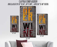 Beer & Wine - Canvas