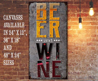 Beer & Wine - Canvas