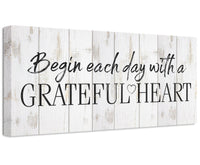 Begin Each Day - Canvas