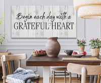 Begin Each Day - Canvas