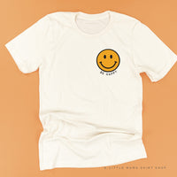 Be Happy - Pocket Size Smiley Face (YELLOW) - Unisex Tee