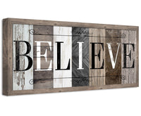 Believe in Multi Pattern - Canvas