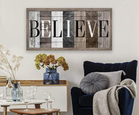 Believe in Multi Pattern - Canvas