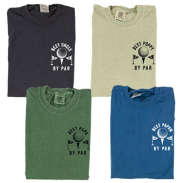"Best _____ By Par" (pocket) - (Choose Your Name) - Comfort Colors Tee