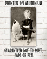 Bizarre Strange Weird Boy - Metal Sign