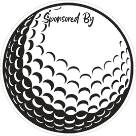 Golf Hole Sponsor Sign - Small Golf Ball - Blank