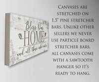 Bless Our Home And All Those Who Enter - Canvas