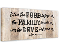 Bless The Food Before Us 2 - Canvas
