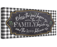 Bless The Food Before Us - Canvas