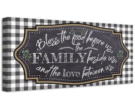 Bless The Food Before Us - Canvas