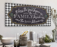 Bless The Food Before Us - Canvas