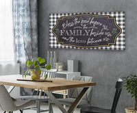 Bless The Food Before Us - Canvas