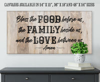 Bless The Food Before Us 2 - Canvas