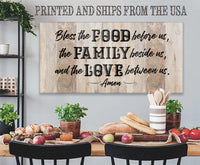 Bless The Food Before Us 2 - Canvas