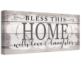 Bless This Home With Love - Canvas