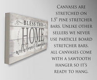 Bless This Home With Love - Canvas