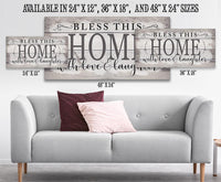 Bless This Home With Love - Canvas