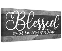Blessed and Grateful - Canvas