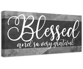 Blessed and Grateful - Canvas