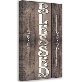 Blessed - Vertical - Canvas