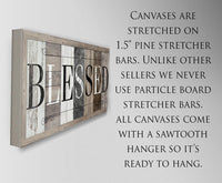 Blessed in Multi Pattern - Canvas