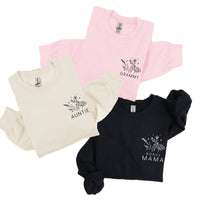 "_____" - Bouquet (pocket) - (Choose Your Name) - BASIC Fleece