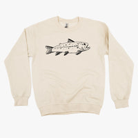Hand Drawn Brook Trout - BASIC Fleece