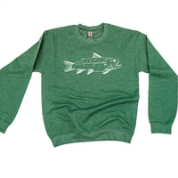 Hand Drawn Brook Trout - BASIC Fleece