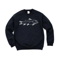 Hand Drawn Brook Trout - BASIC Fleece