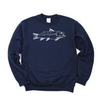 Hand Drawn Brook Trout - BASIC Fleece