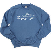Hand Drawn Brook Trout - BASIC Fleece