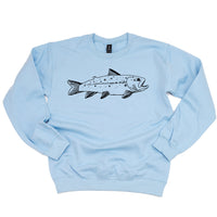 Hand Drawn Brook Trout - BASIC Fleece