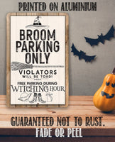 Broom Parking - Metal Sign