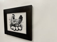 Hidden Gun Safe Recessed In Wall Farmhouse Chicken And Eggs Decoration - Recess In The Wall or Mount On The Wall Gun Safe by Bellewood Designs