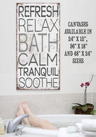 Calm Bath - Canvas